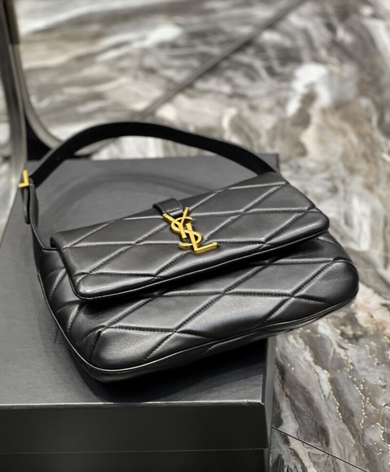 Saint Laurent Le 57 Shoulder Bag In Quilted Lambskin 698567 Black